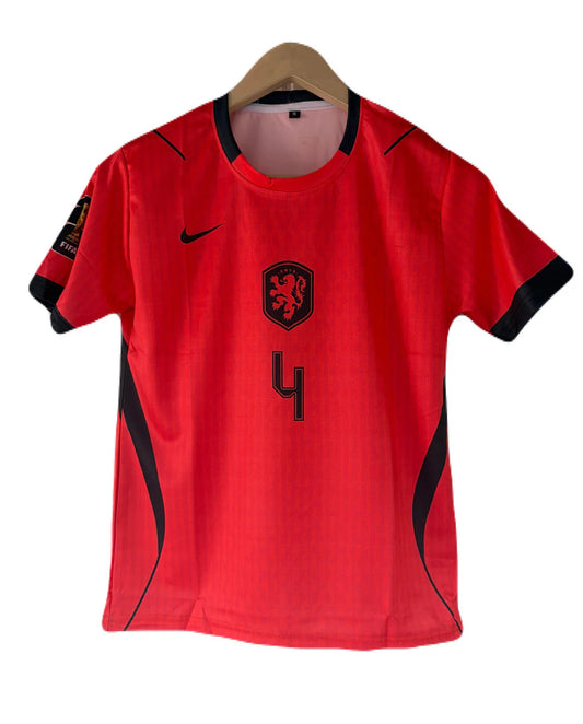 Netherlands 2026 World Cup Home Jersey - Virgil van Dijk